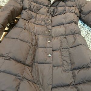Add Down Dark Brown Puffer Jacket